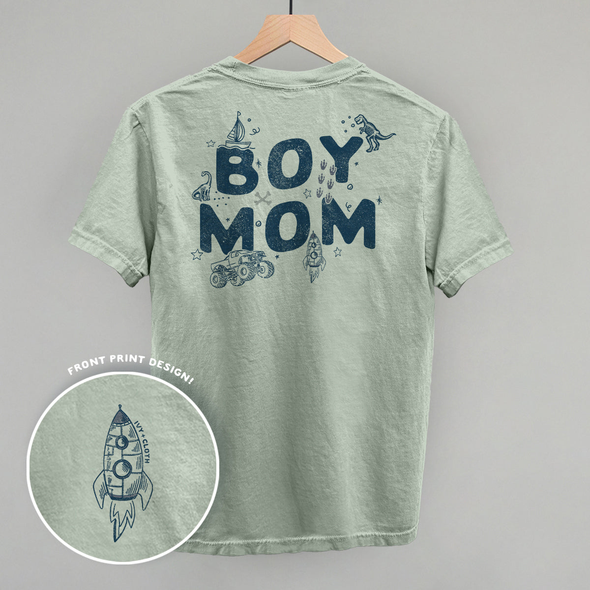 Boy Mom Doodles (Back Print)