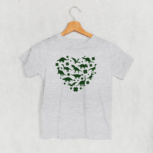 Clovers + Dinosaurs Heart (Kids)