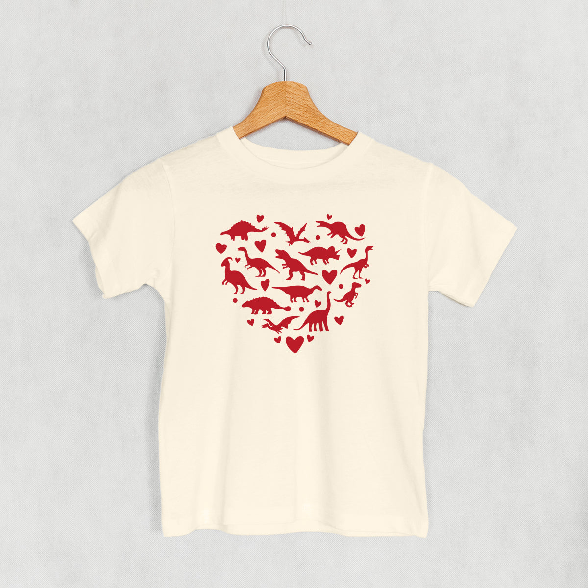 Dinosaur Red Heart (Kids)