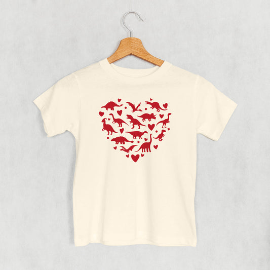 Dinosaur Red Heart (Kids)