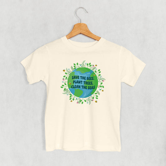 Save The Bees, Plant Trees Doodle (Kids)