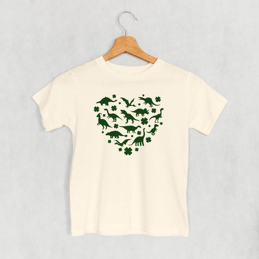 Clovers + Dinosaurs Heart (Kids)
