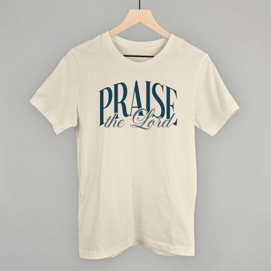 Praise The Lord Blue Script
