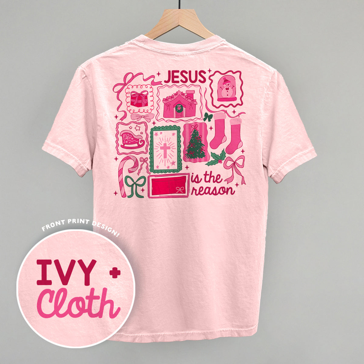 Jesus Is The Reason Pink Doodles (Back Print)