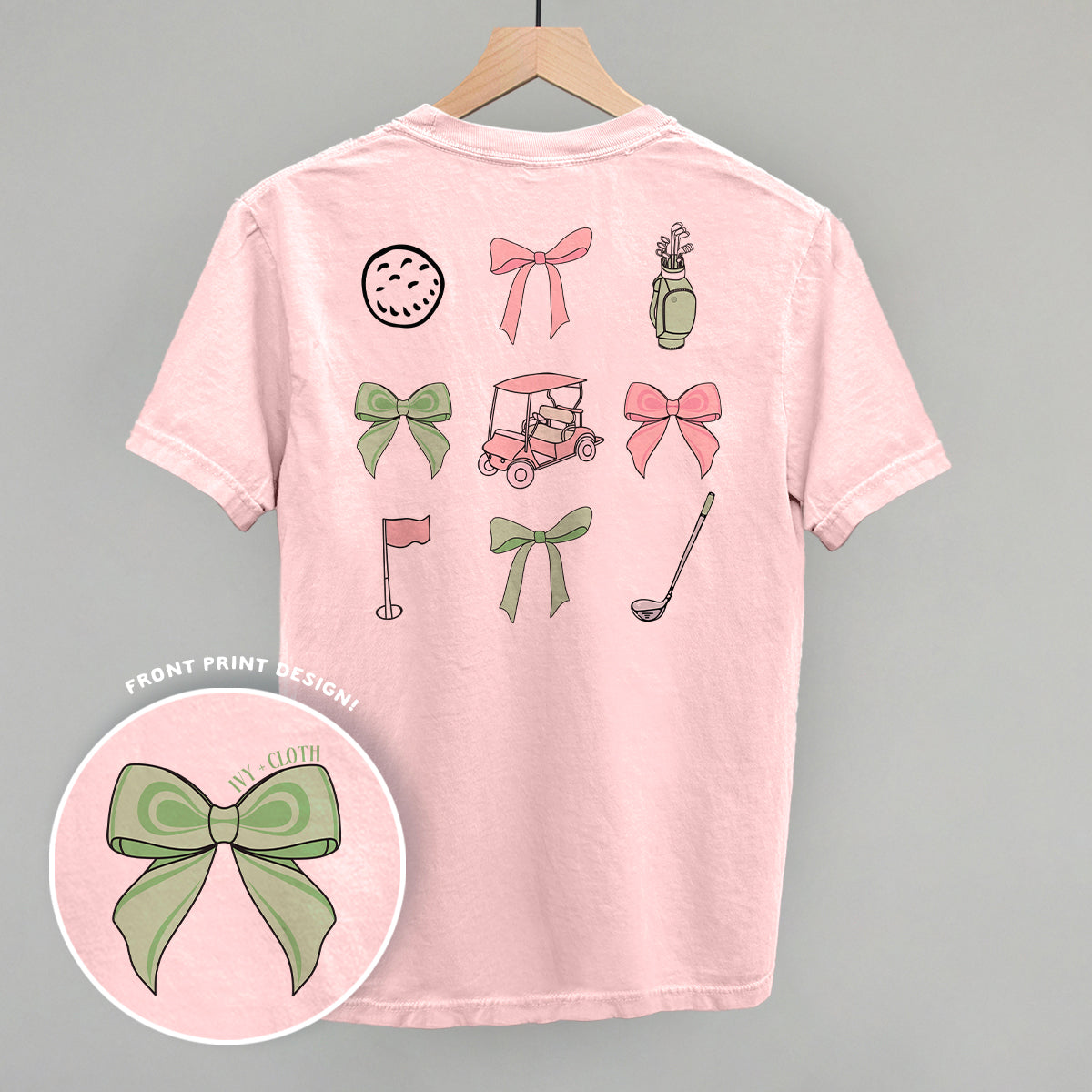 Pink & Green Golf Doodles (Back Print)