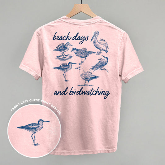 Beach Days And Birdwatching (Back Print)