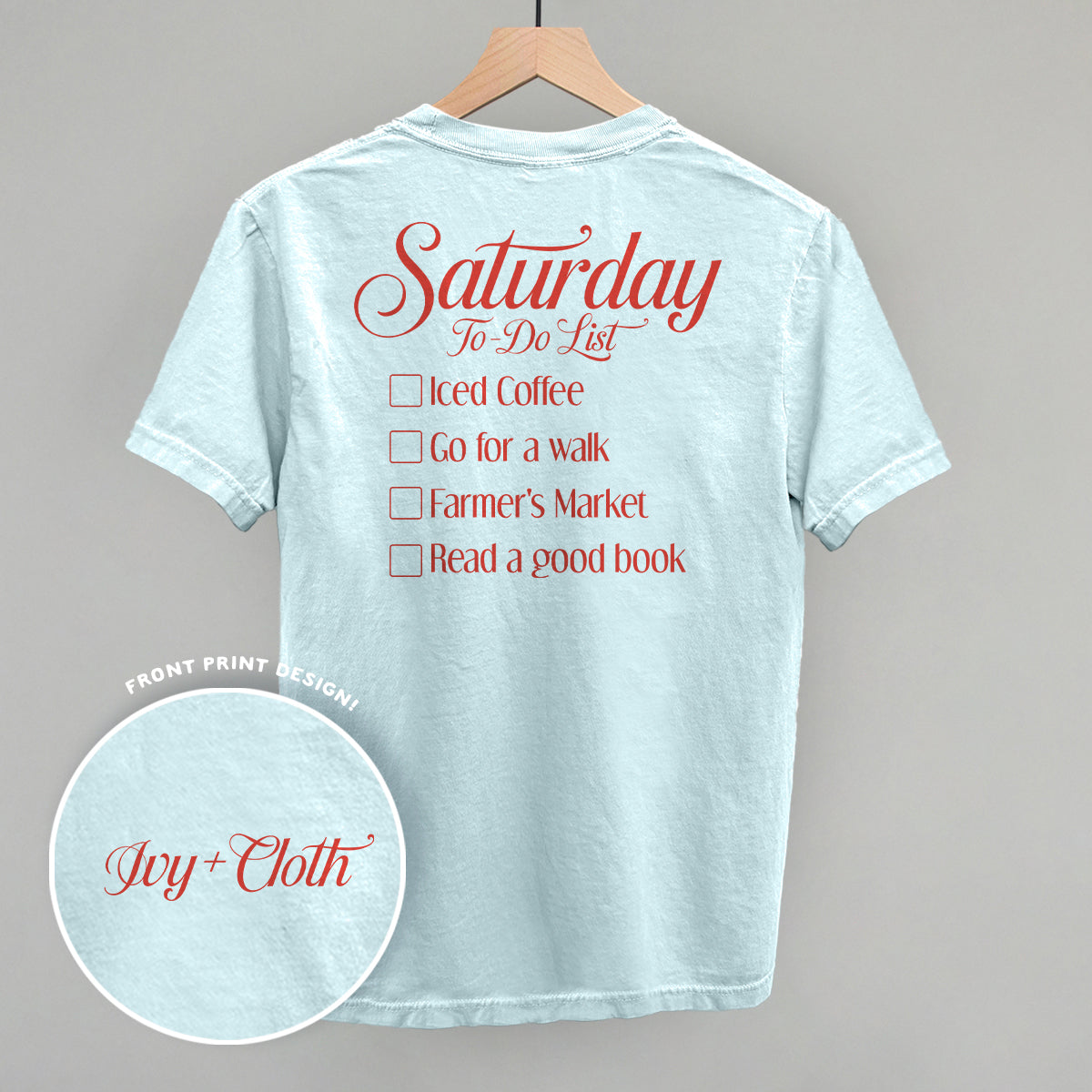 Saturday To Do List (Back Print)