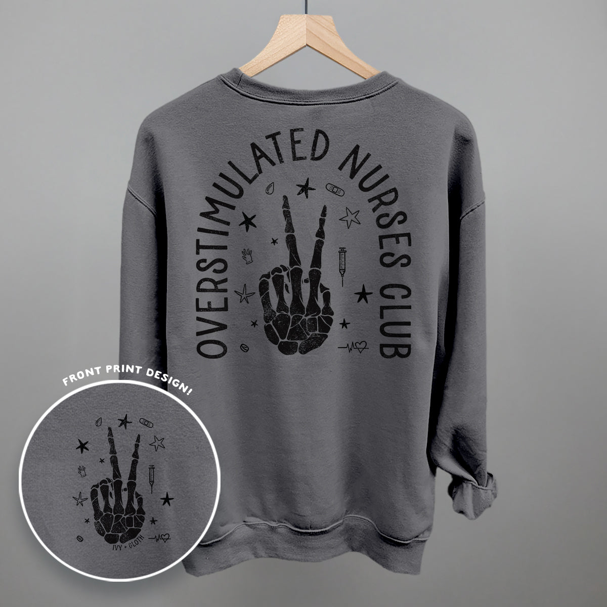 Overstimulated Nurses Club (Back Print)