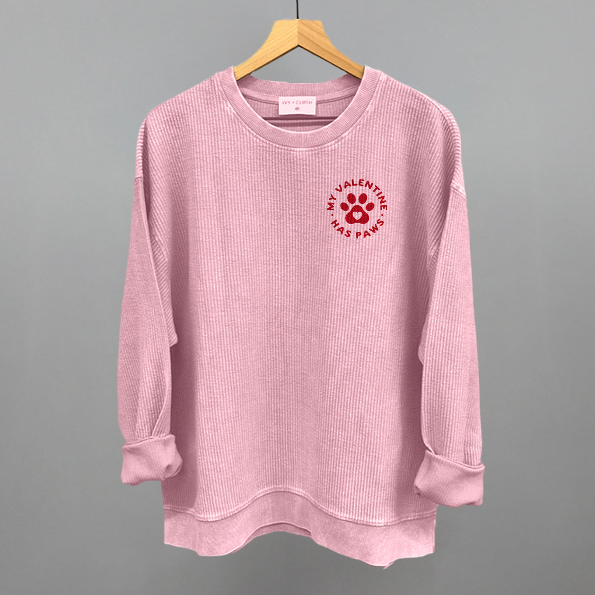 My Valentine Has Paws (Left Chest)