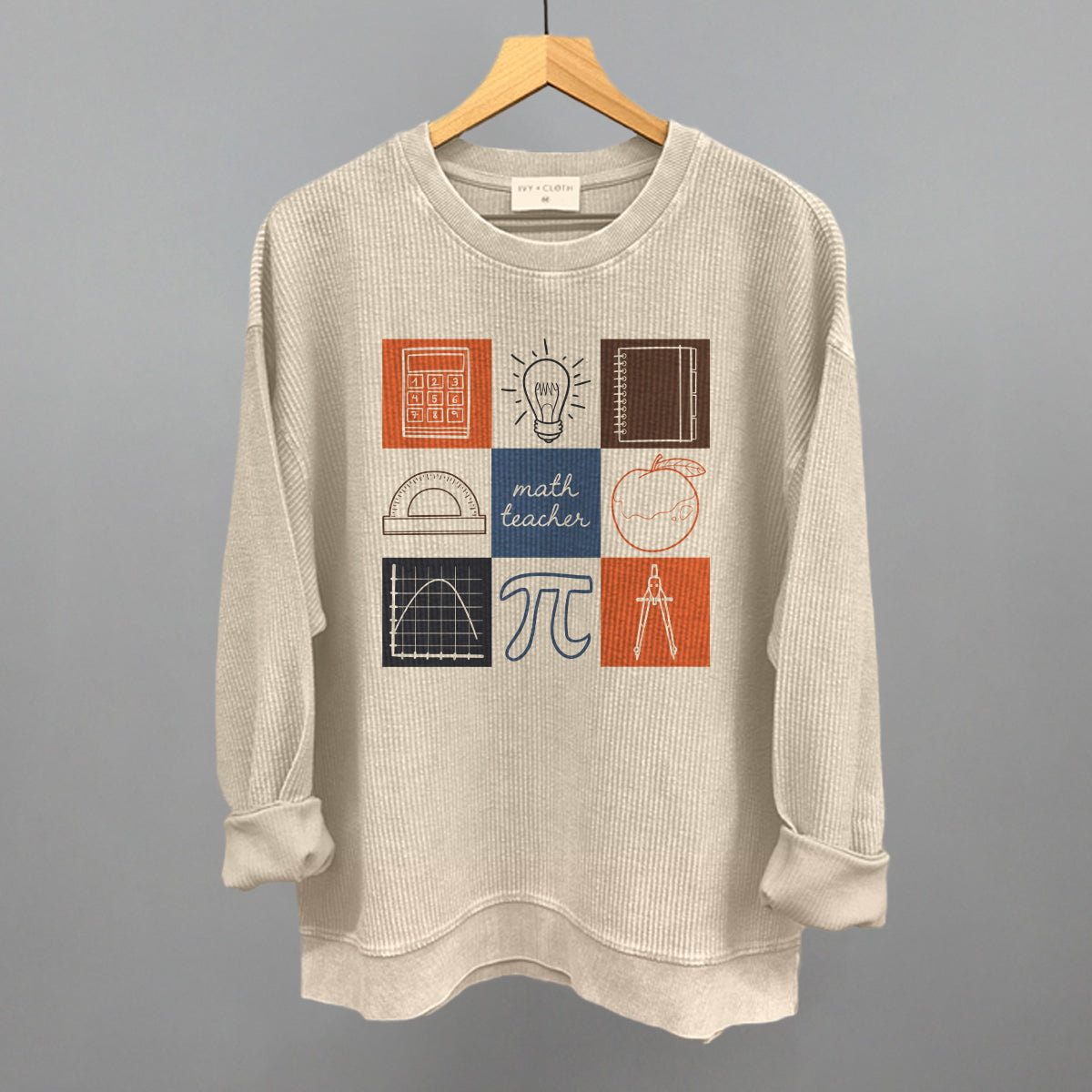 Math Teacher Doodle Grid