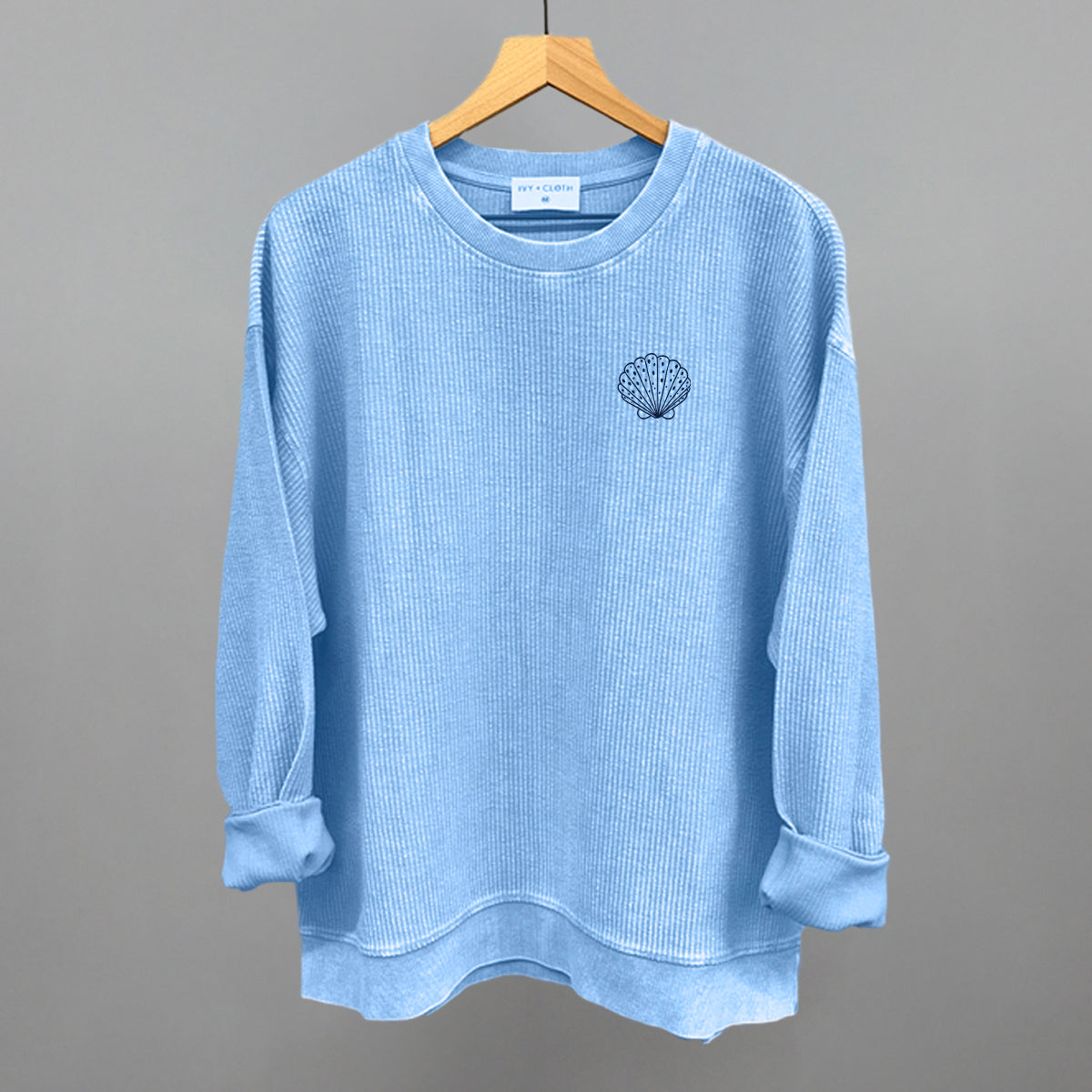 Speckled Seashell (Navy Blue) (Left Chest)