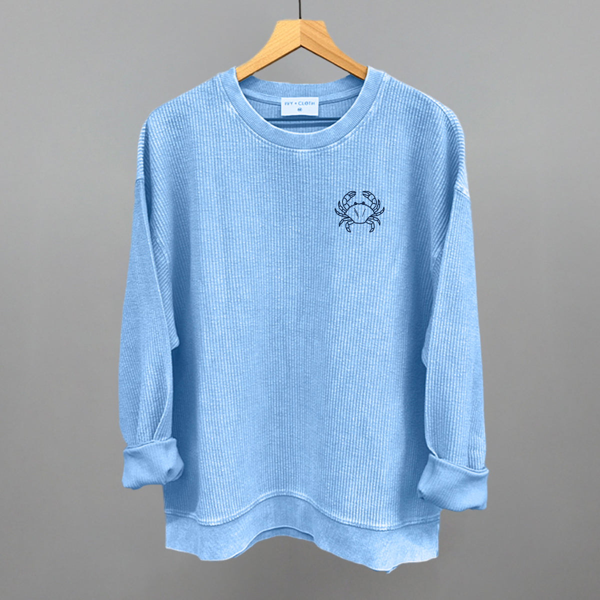 Crab Doodle (Navy Blue) (Left Chest)