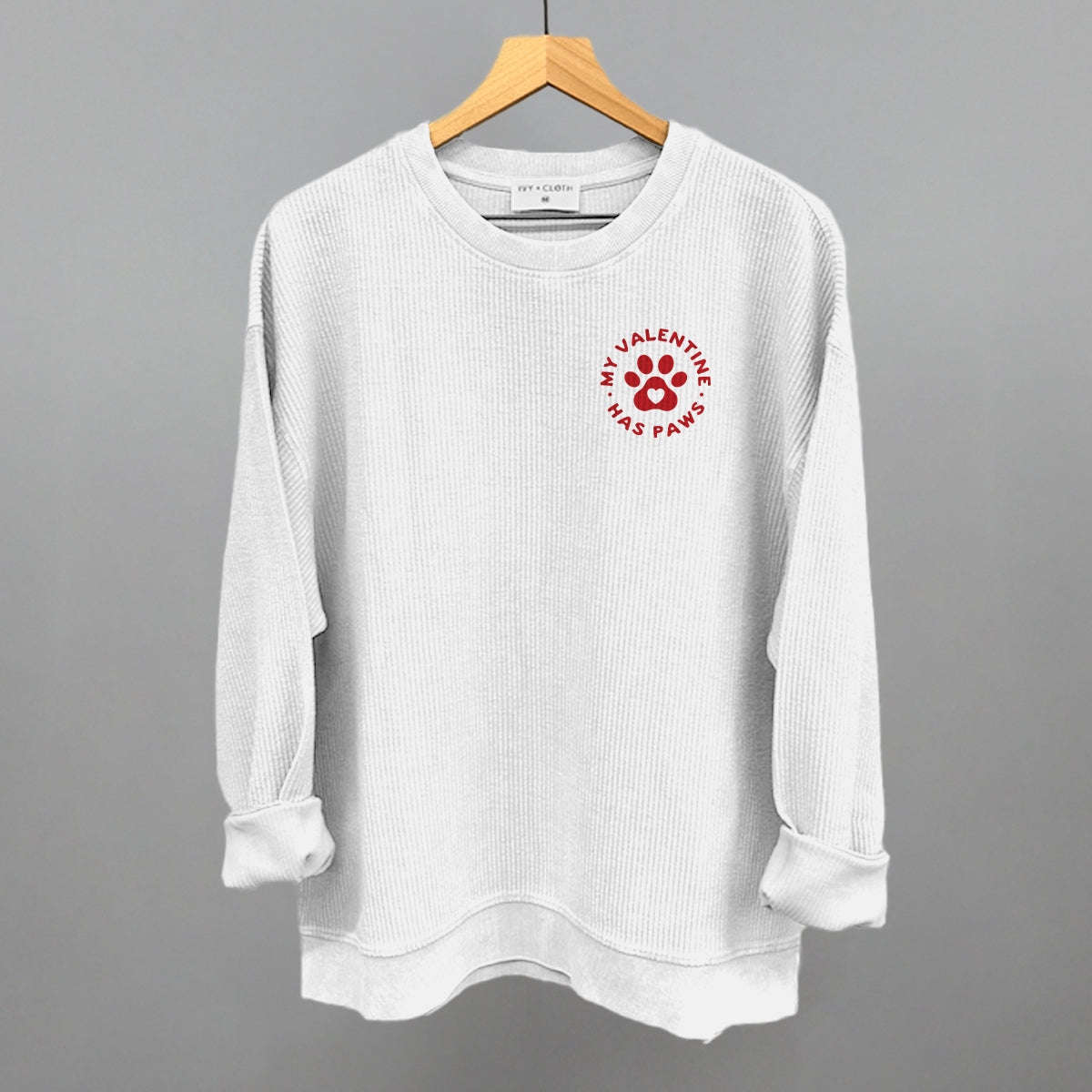 My Valentine Has Paws (Left Chest)