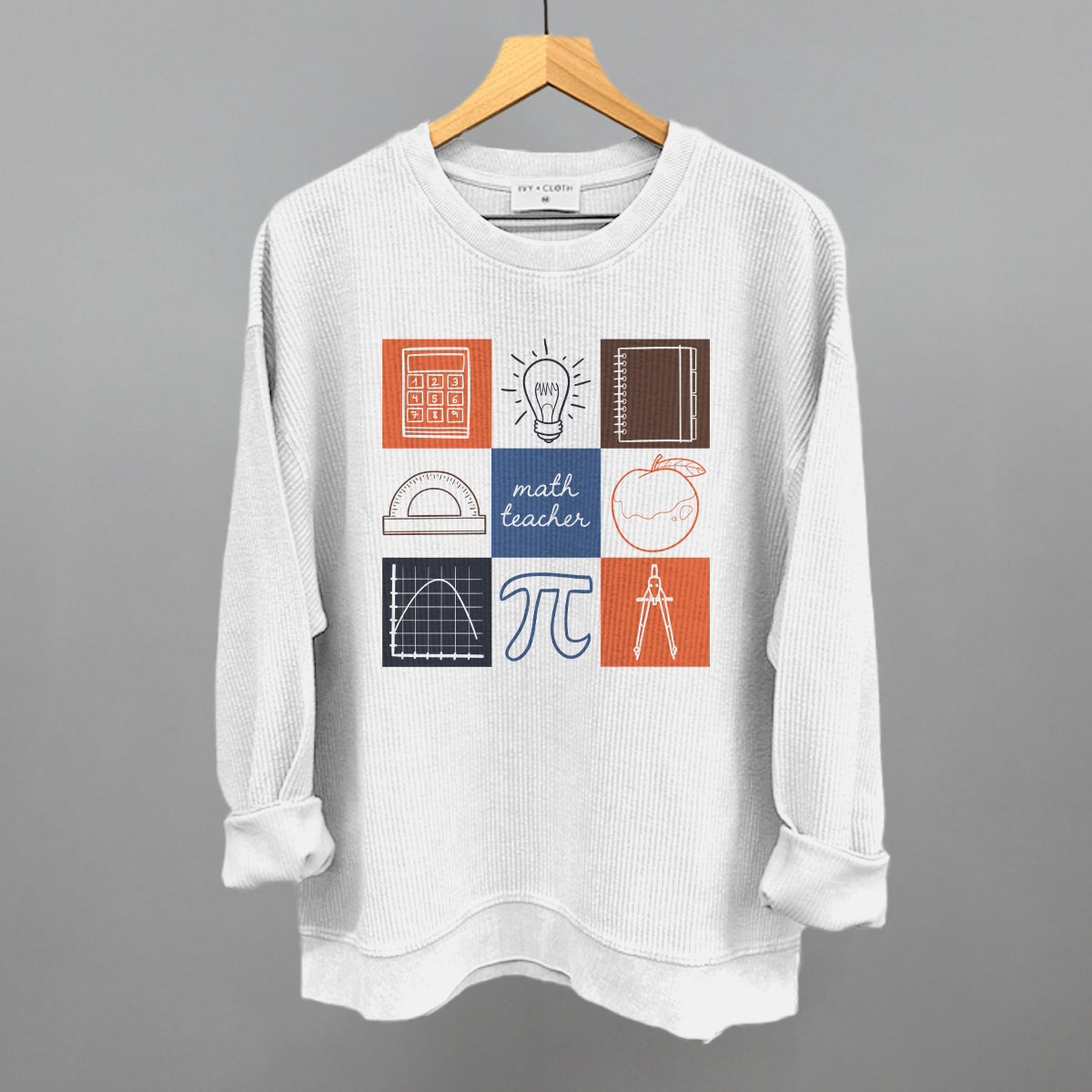 Math Teacher Doodle Grid