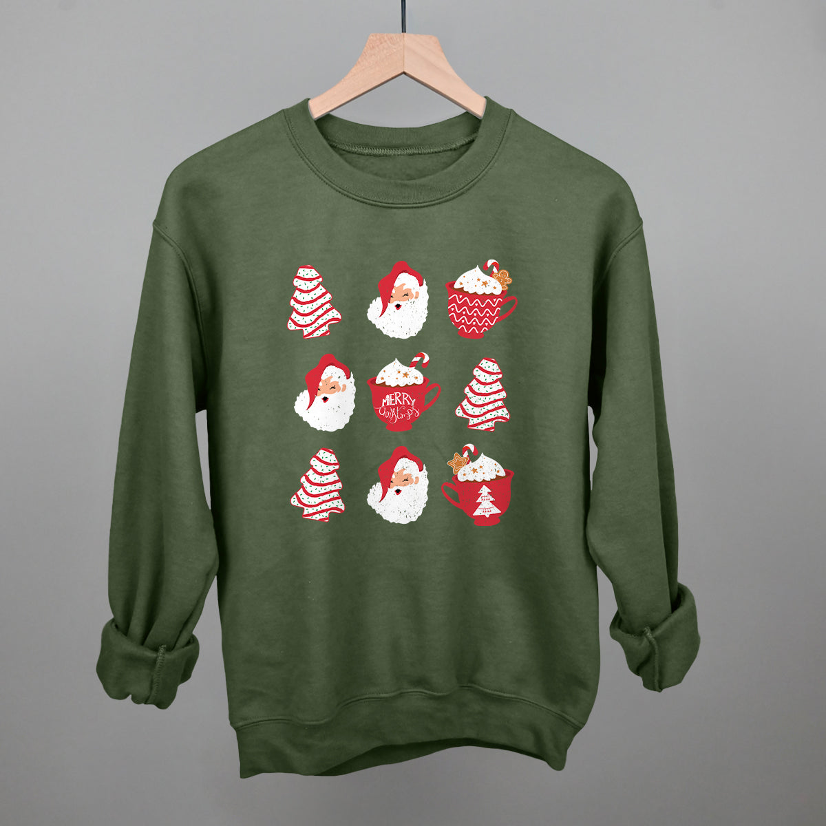 Christmas Tree Cake Santa