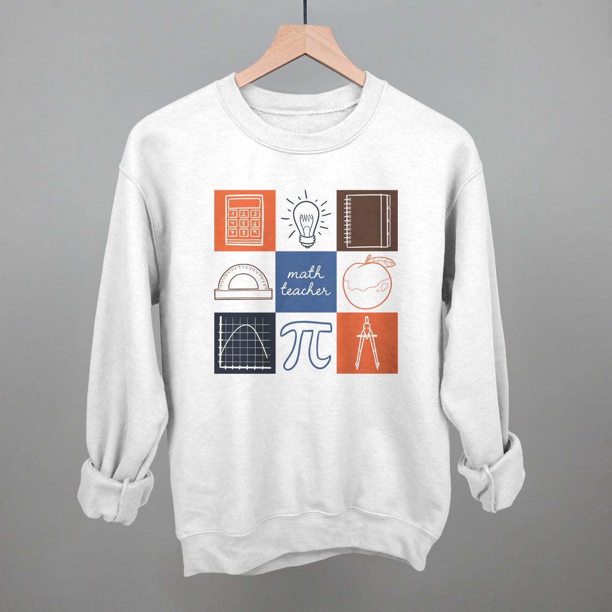 Math Teacher Doodle Grid