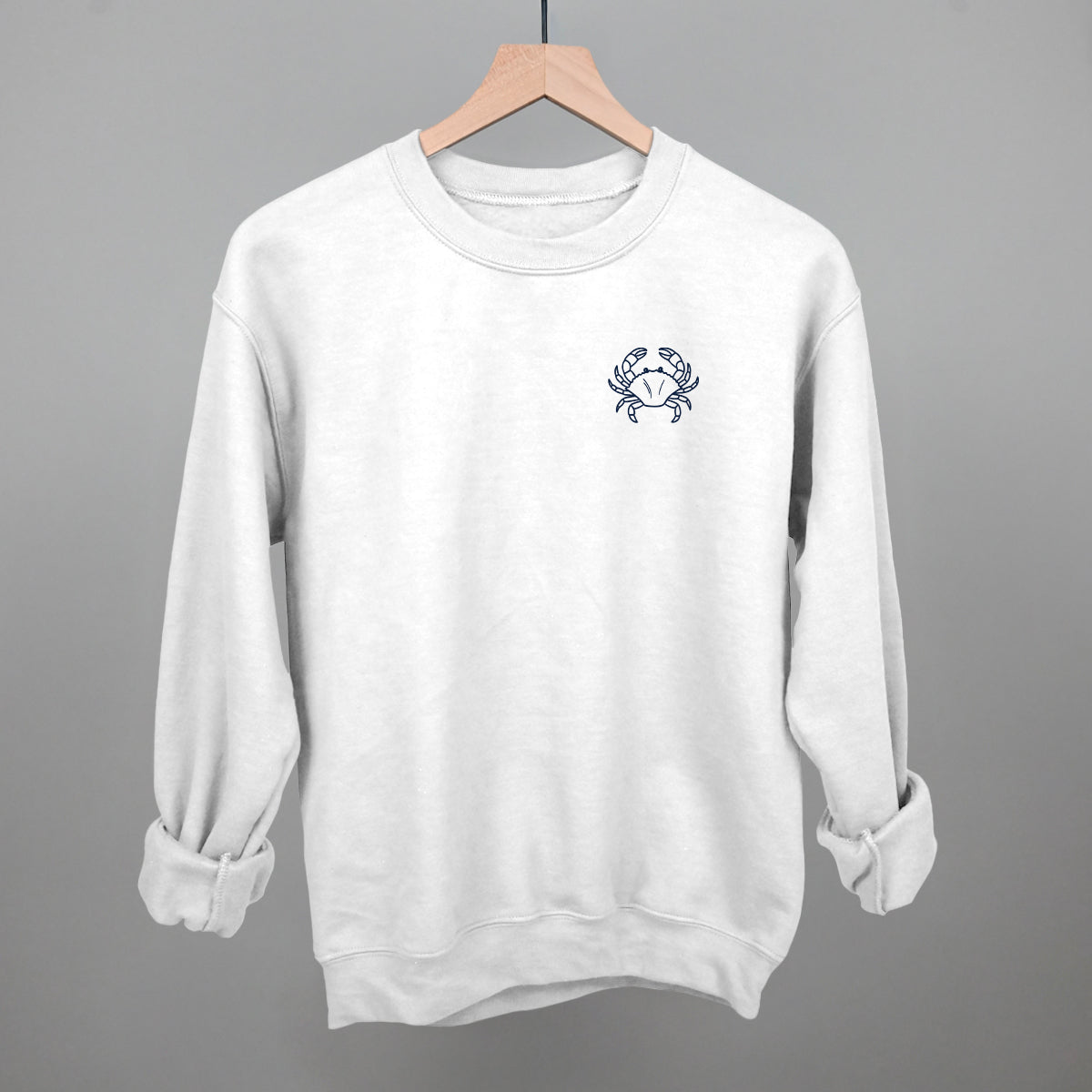 Crab Doodle (Navy Blue) (Left Chest)