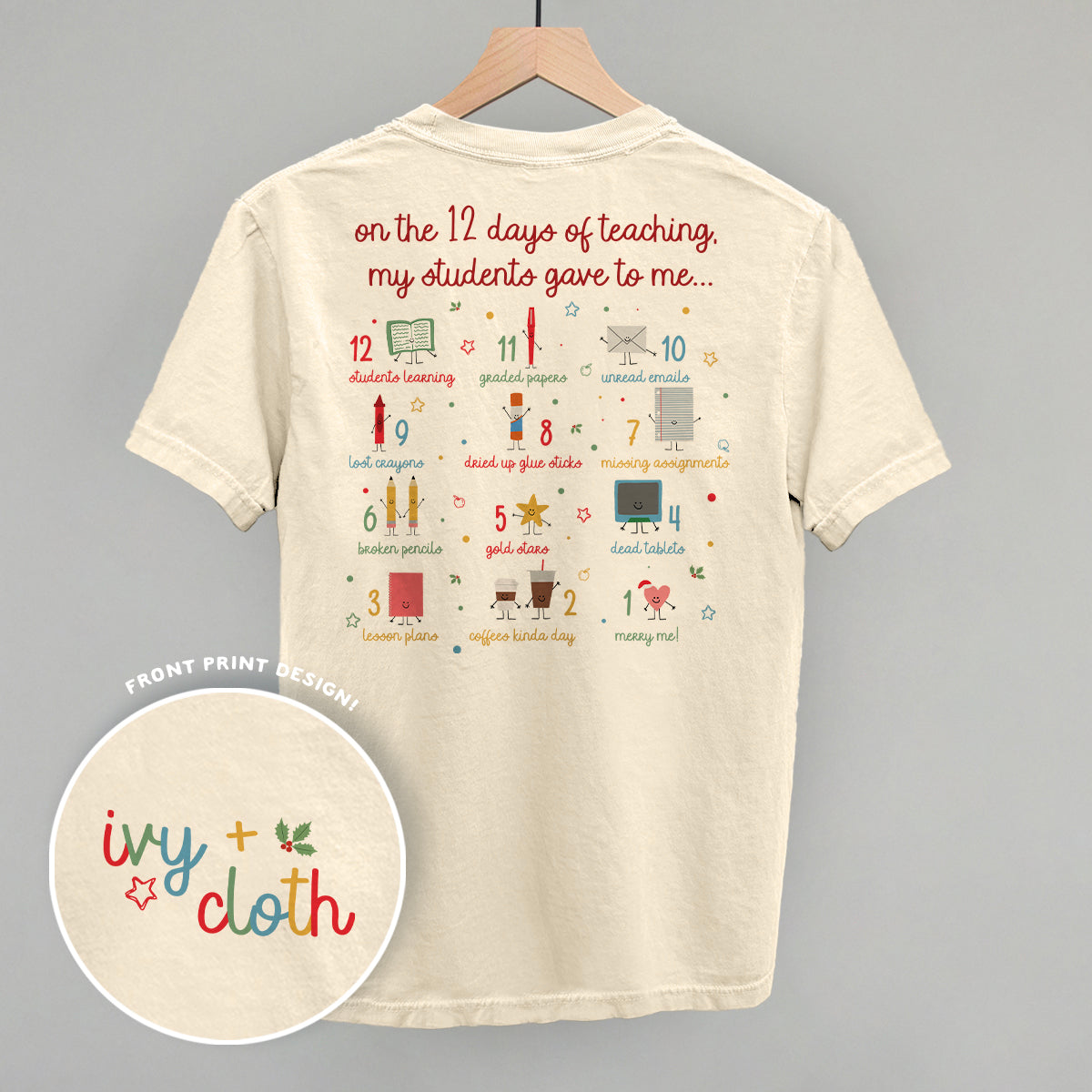 12 Days Of Teaching (Back Print)