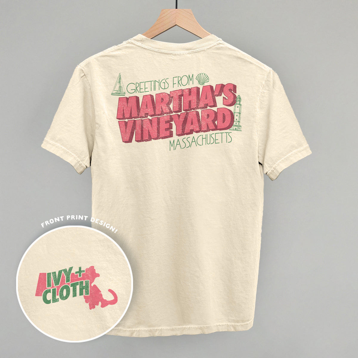 Greetings From Martha's Vineyard (Back Print)