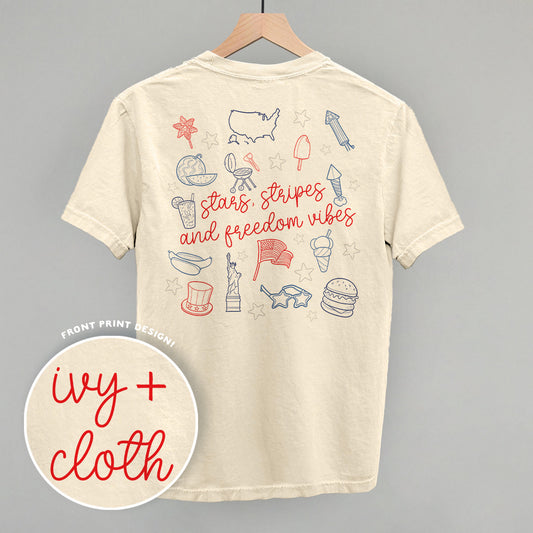 Stars, Stripes And Freedom Vibes (Back Print)