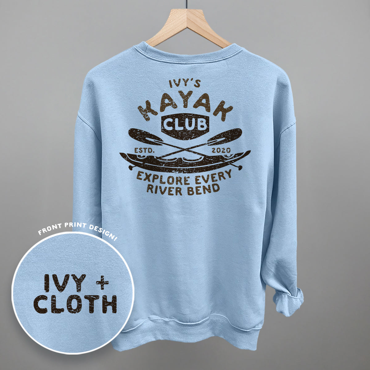 Ivy's Kayak Club (Brown) (Back Print)