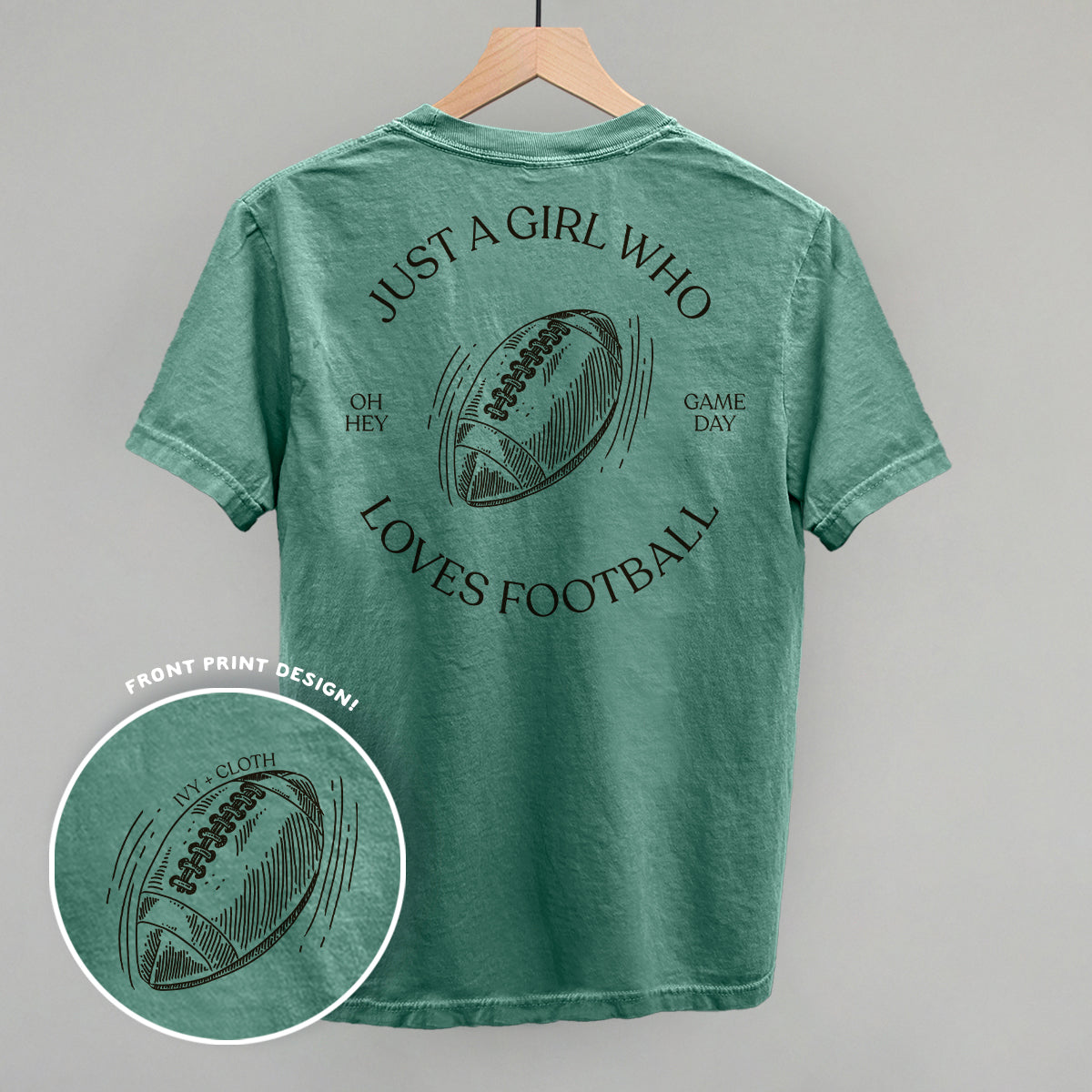 Just A Girl Who Loves Football (Back Print)