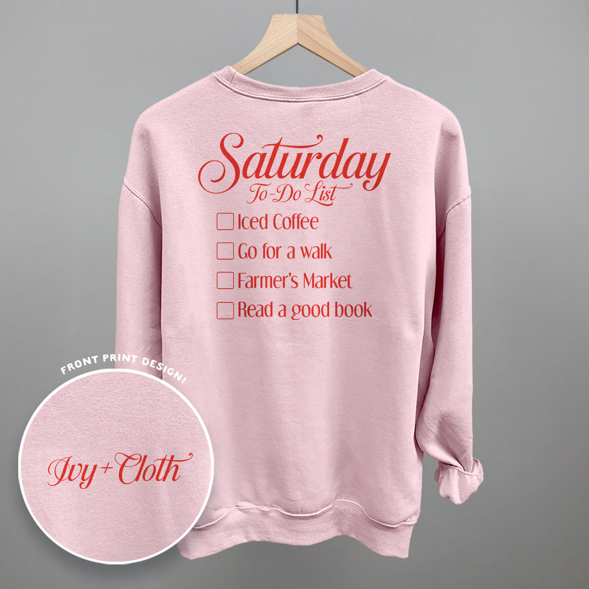 Saturday To Do List (Back Print)
