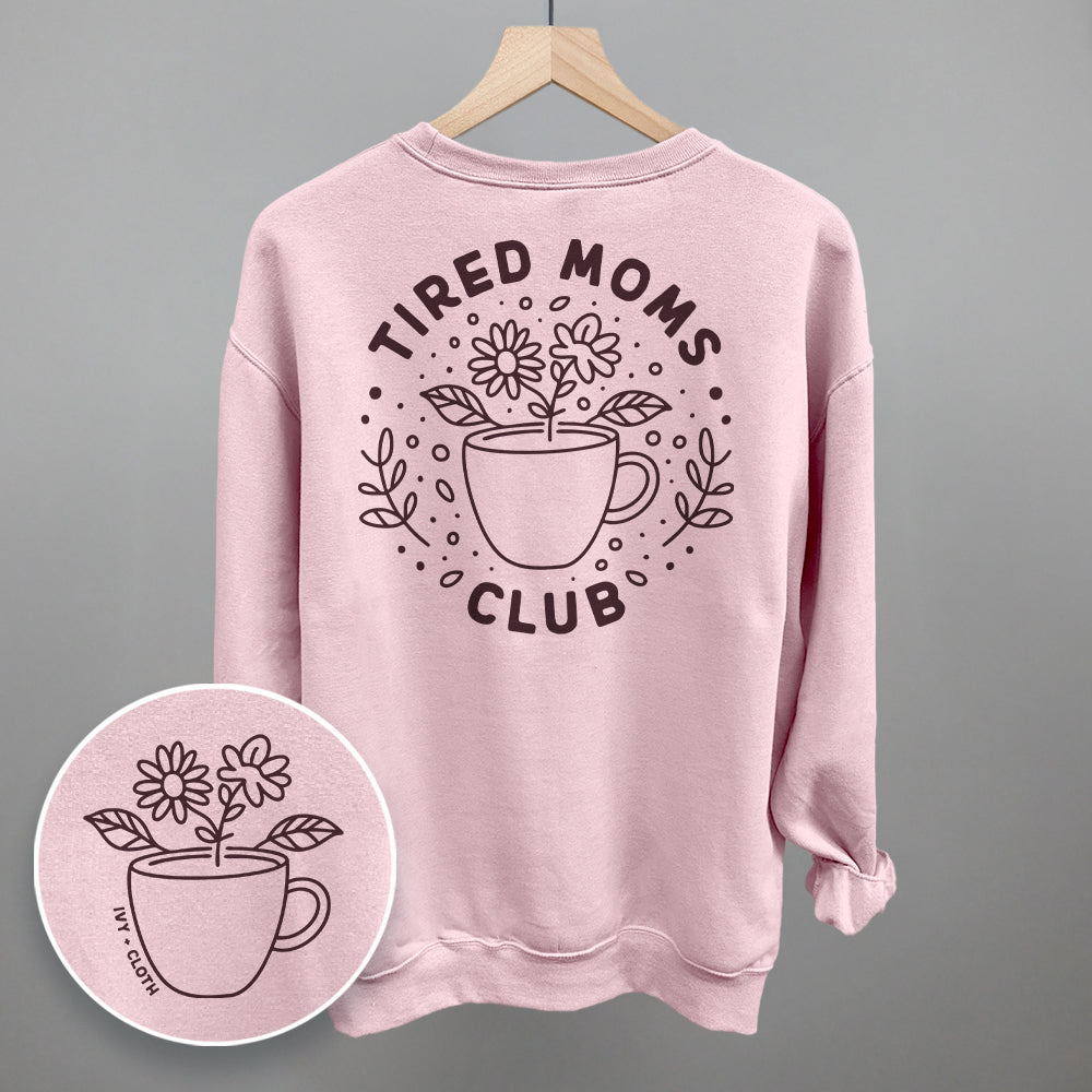 Tired Moms Club Floral (Back Print)