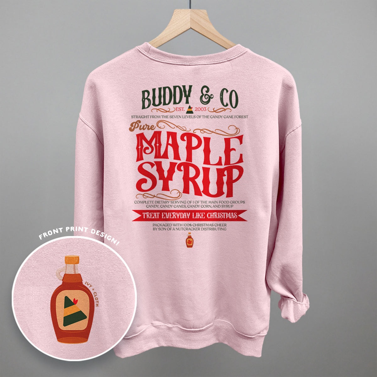 Buddy & Co Maple Syrup (Back Print)