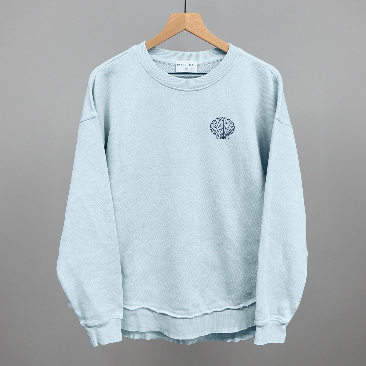 Speckled Seashell (Navy Blue) (Left Chest)