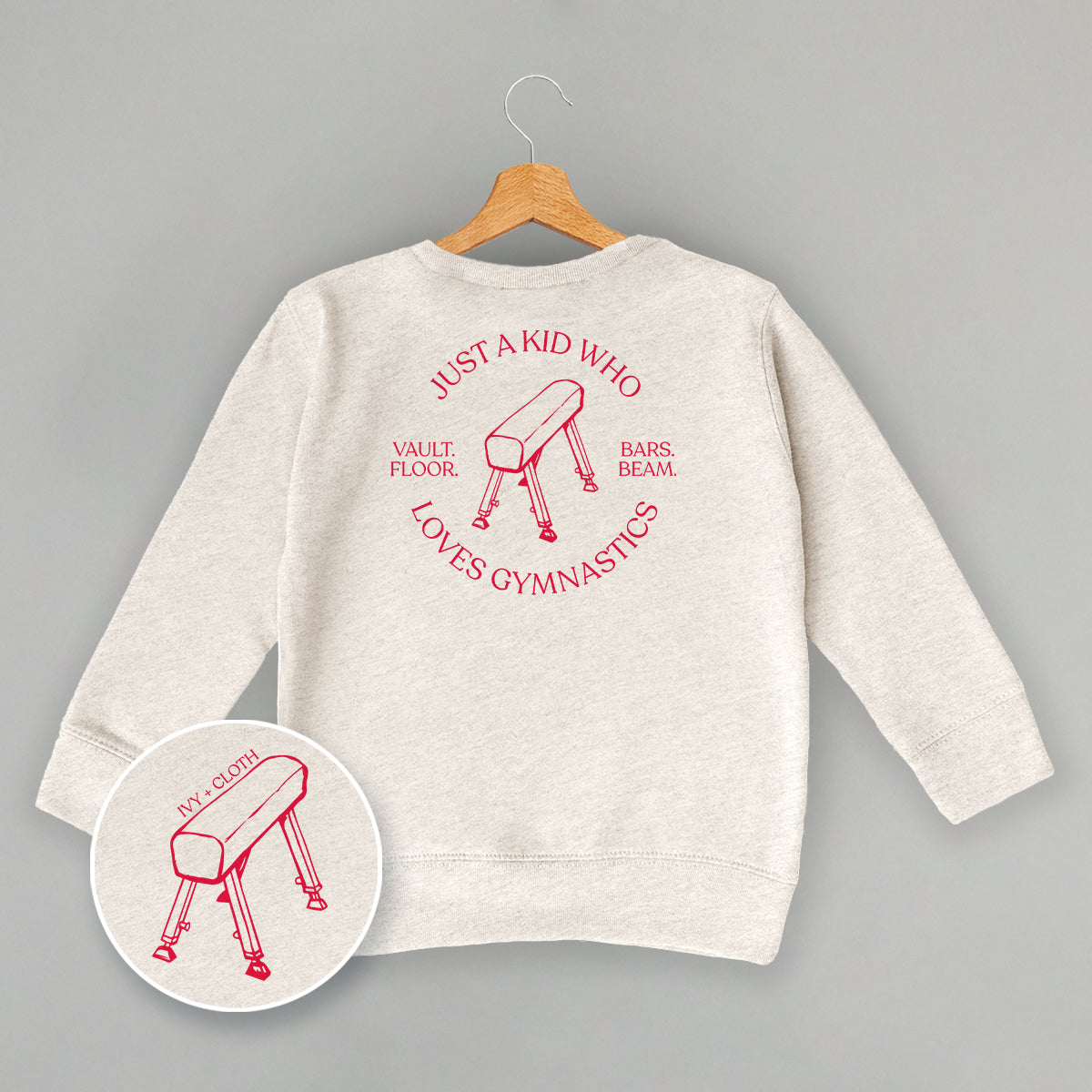 Just A Kid Who Loves Gymnastics (Kids Back Print)