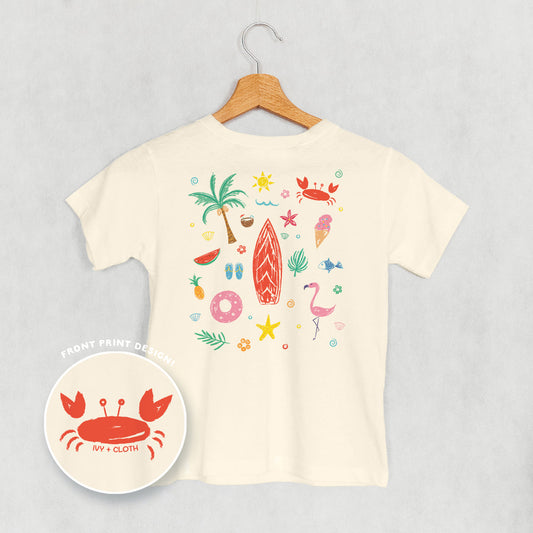 Beach Doodles (Kids Back Print)