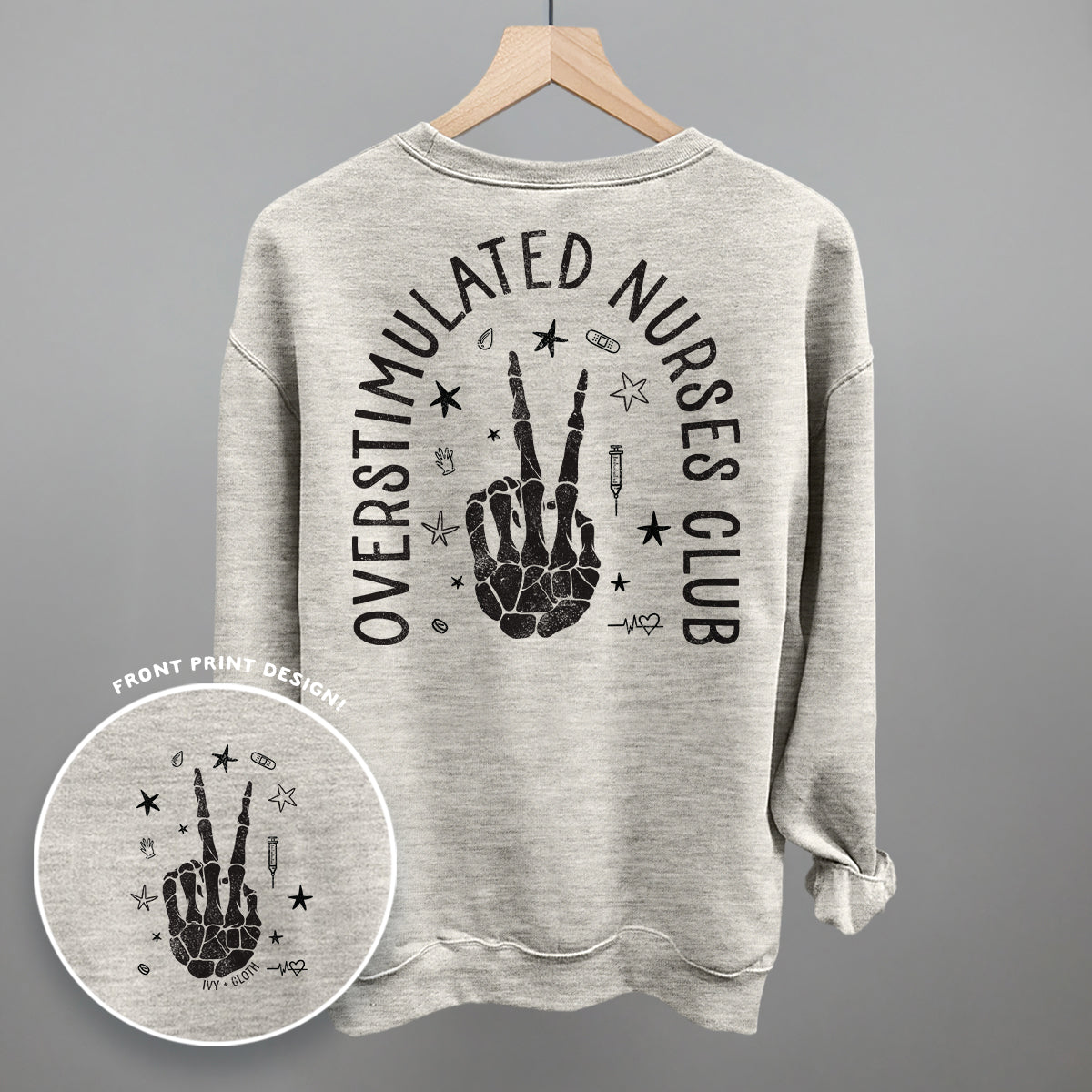 Overstimulated Nurses Club (Back Print)