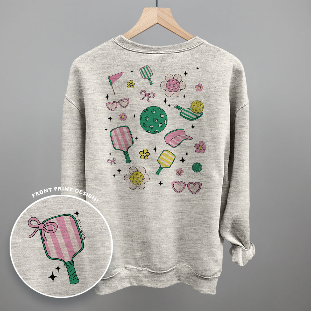 Pickleball Retro Doodles (Back Print)