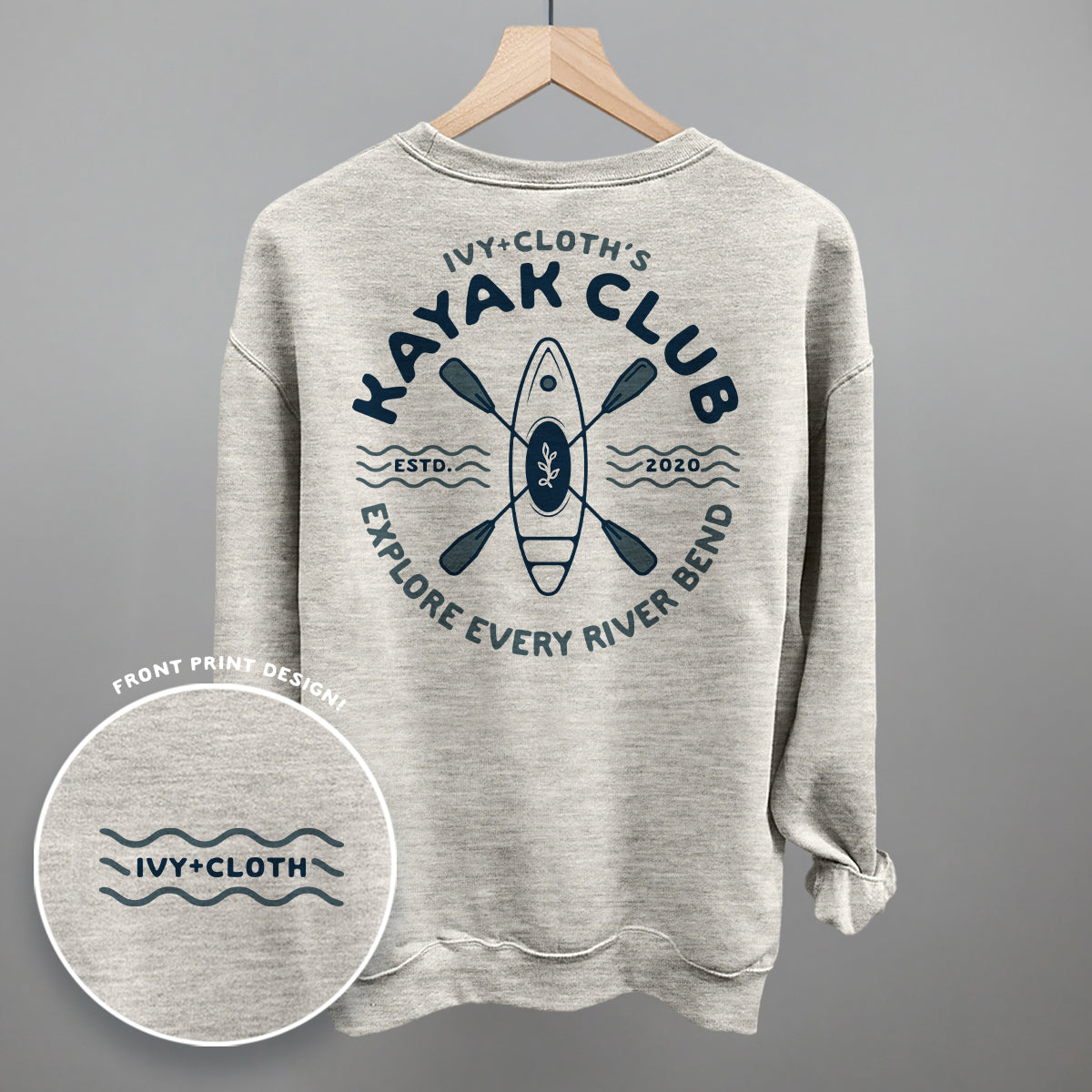 Ivy's Kayak Club (Blue) (Back Print)