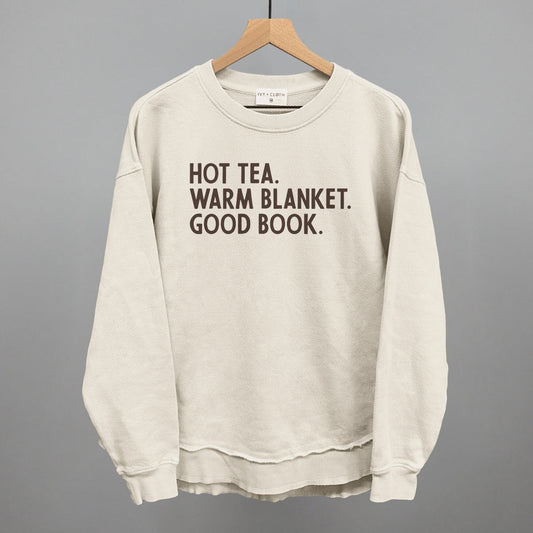 Hot Tea Warm Blanket Good Book