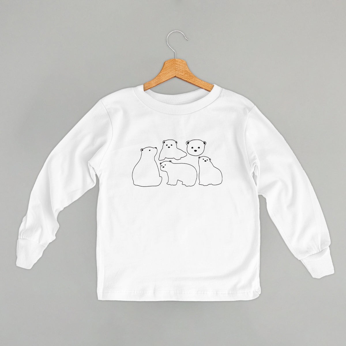 Polar Bears Outline (Kids)