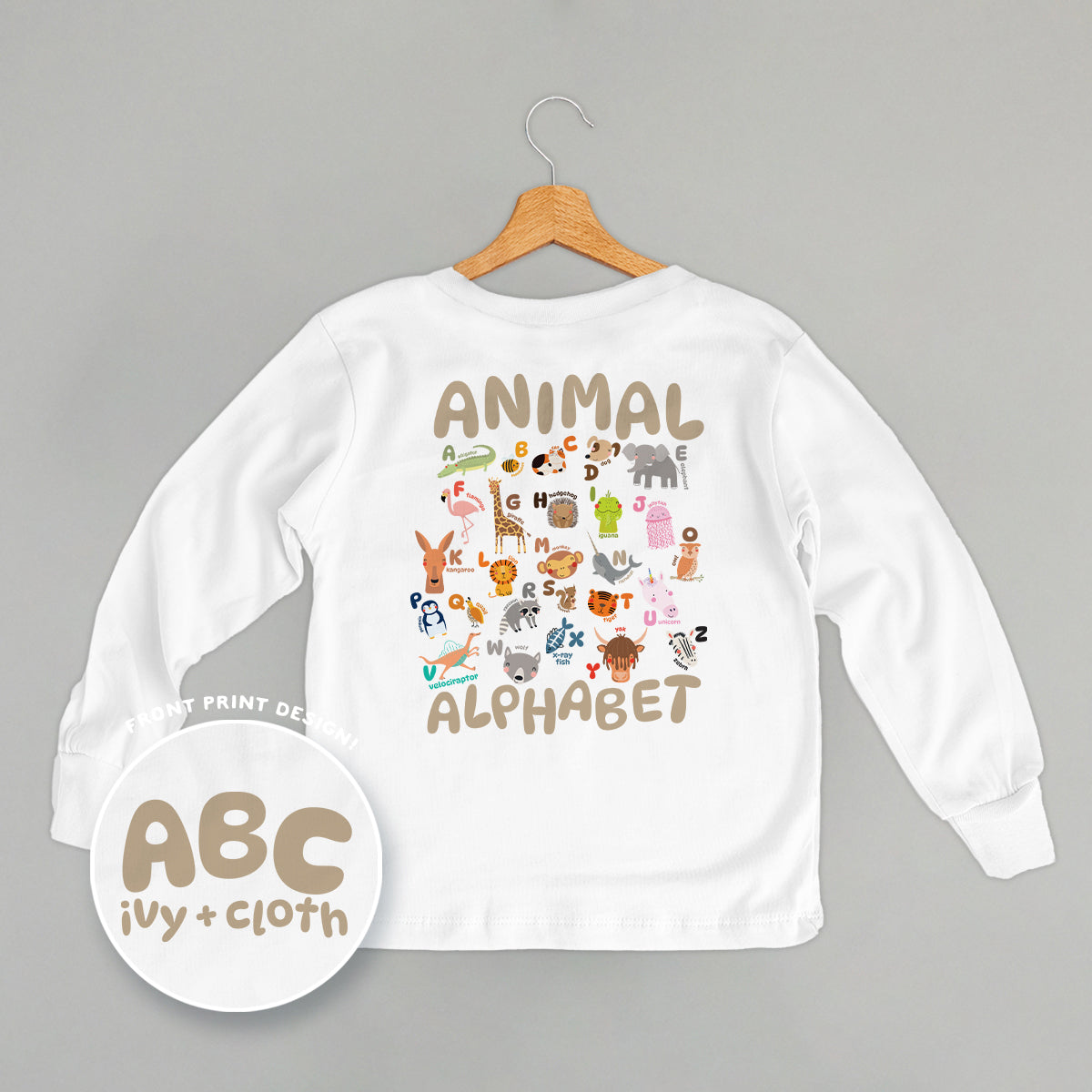 ABC Animals (Kids Back Print)