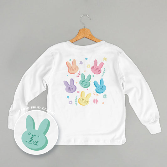 Pastel Bunny Bible Verses (Kids Back Print)