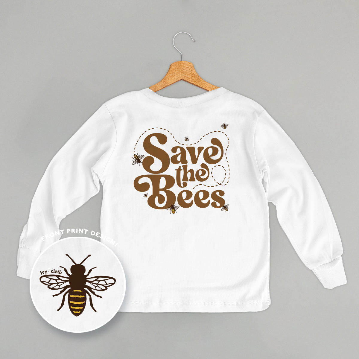 Save The Bees (Kids Back Print)