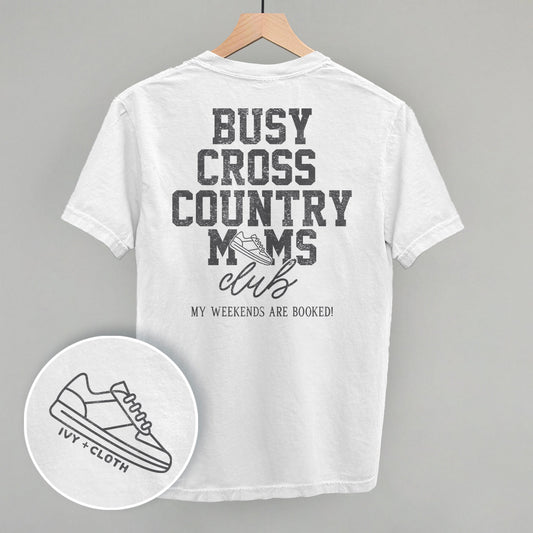 Busy Cross Country Moms Club (Back Print)