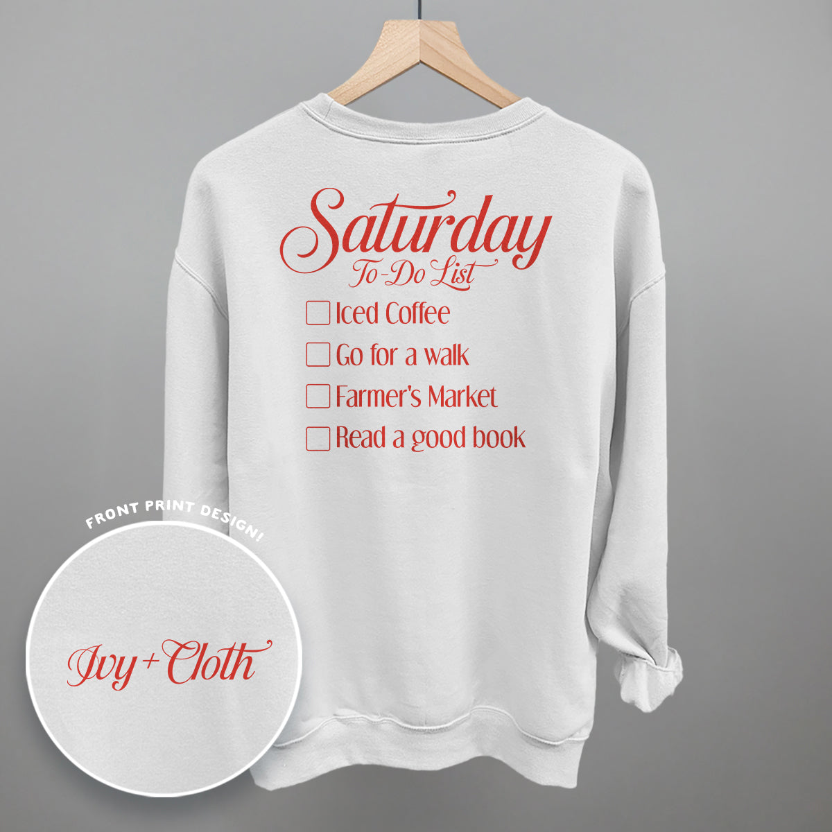 Saturday To Do List (Back Print)