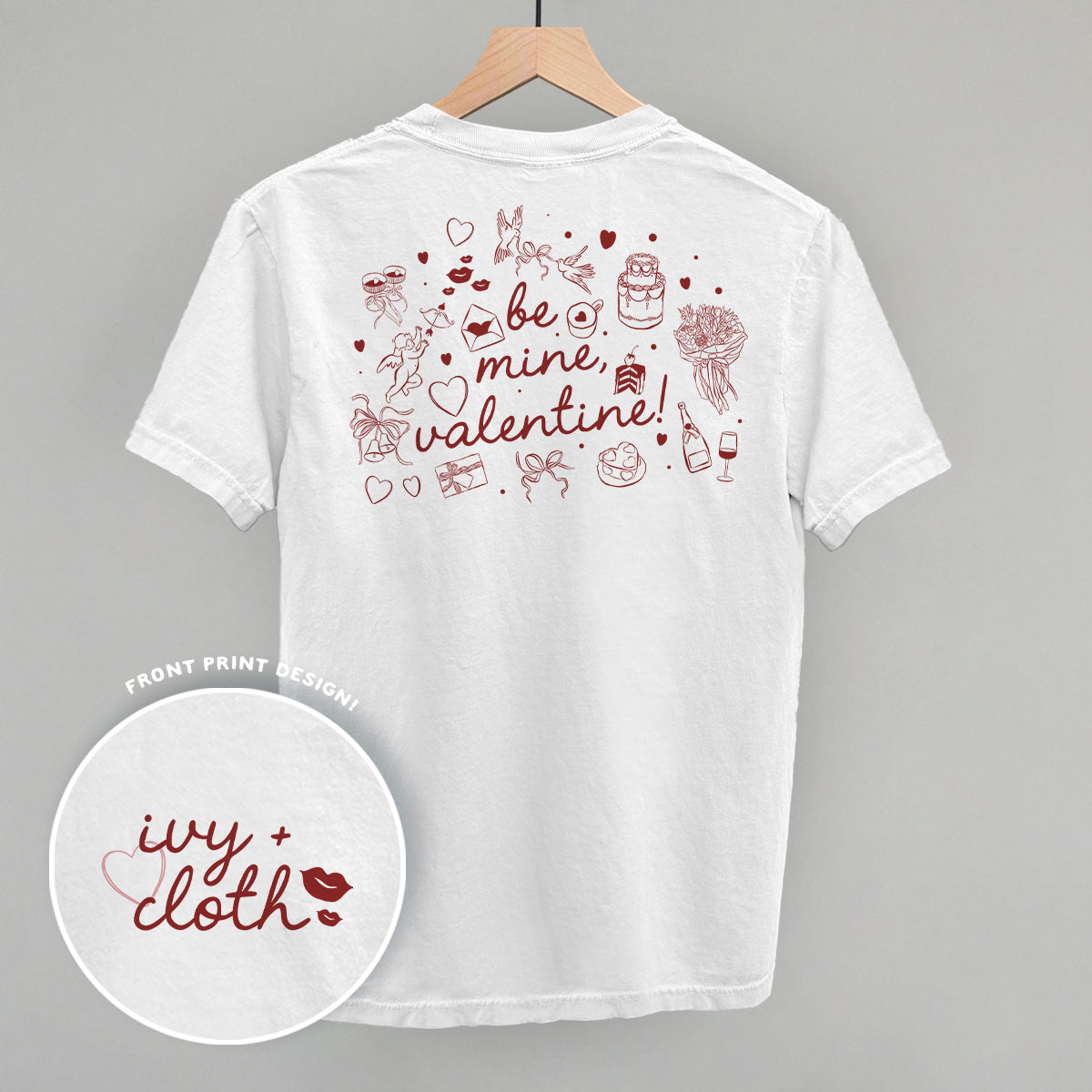 Be Mine, Valentine Doodles (Back Print)