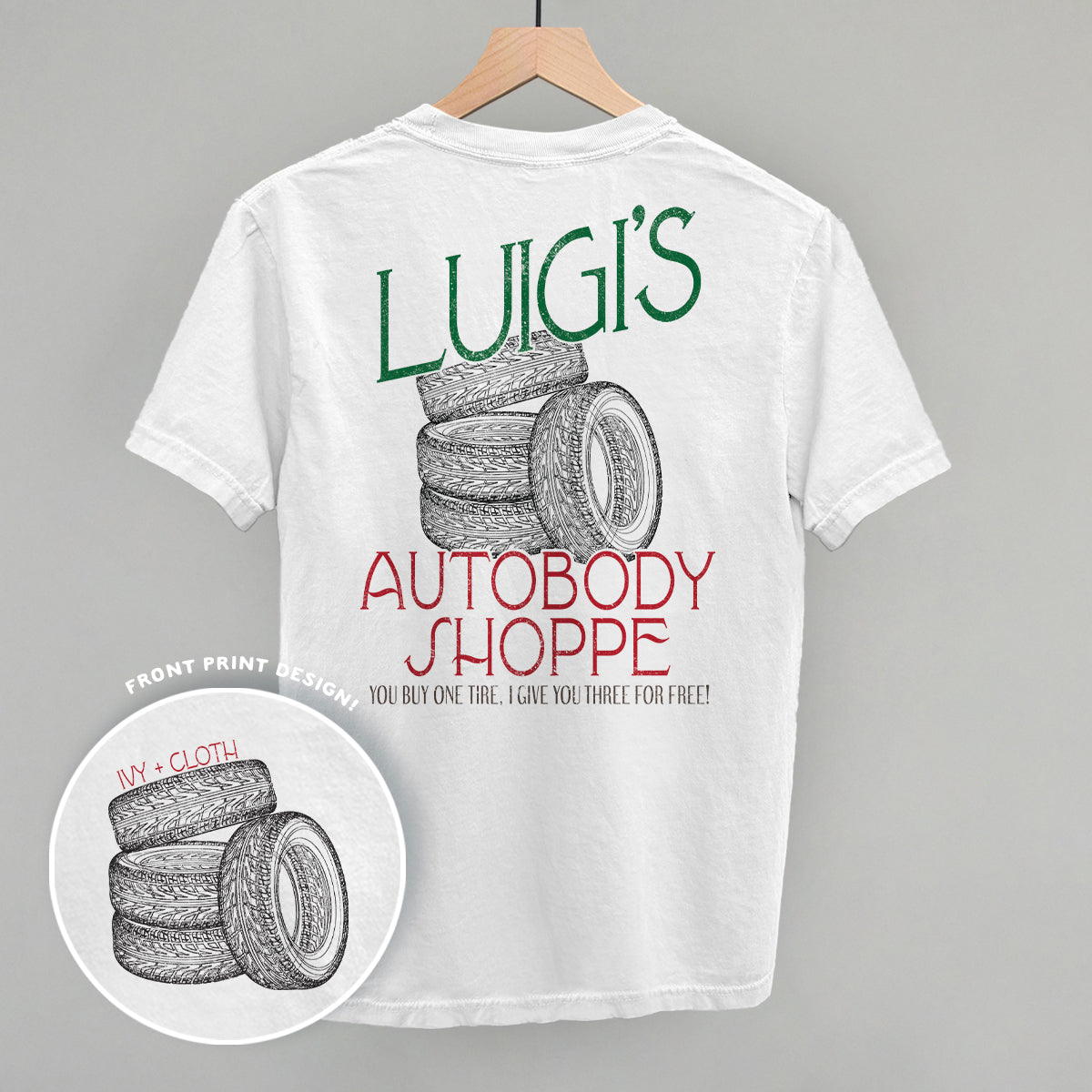 Luigi's Autobody Shoppe (Back Print)