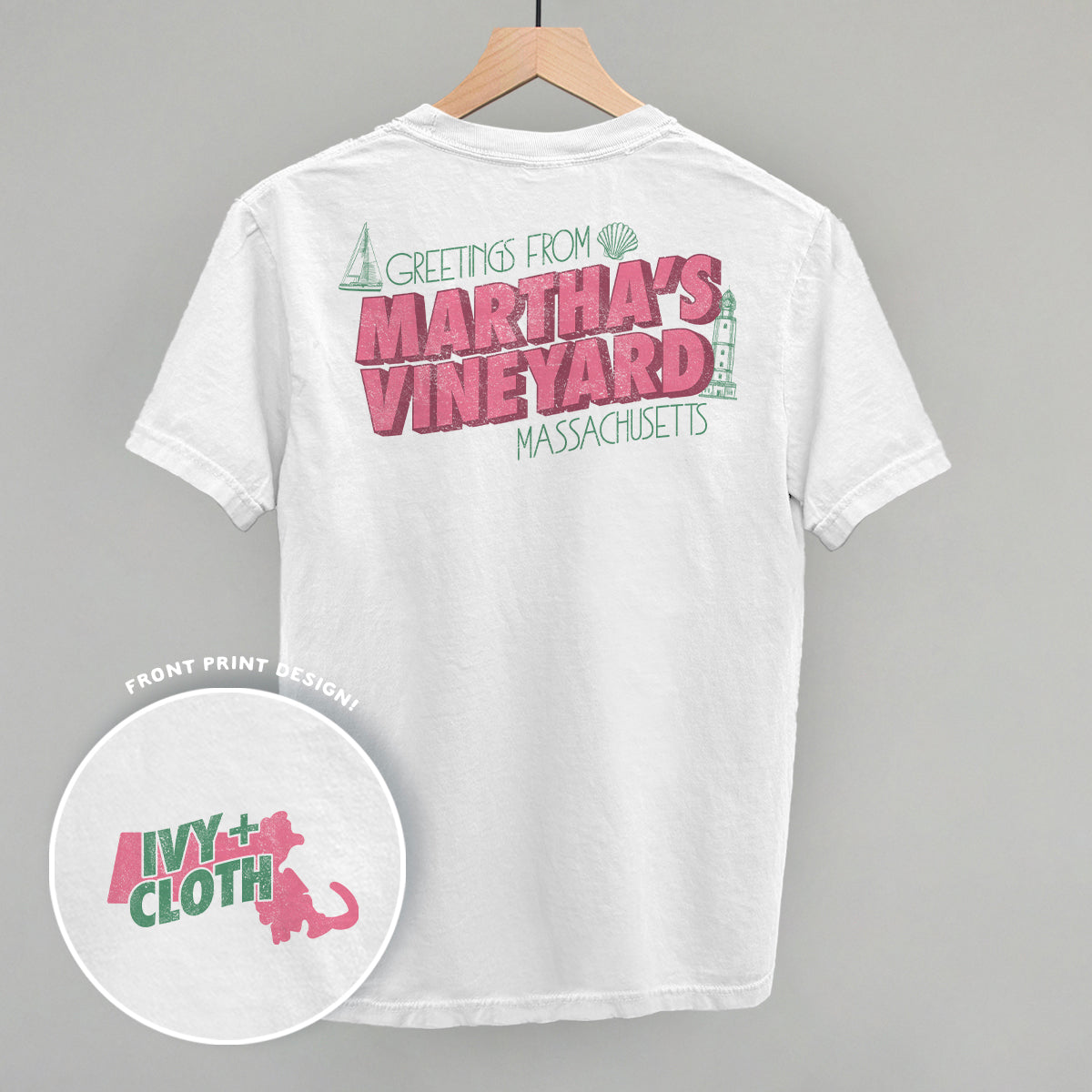 Greetings From Martha's Vineyard (Back Print)