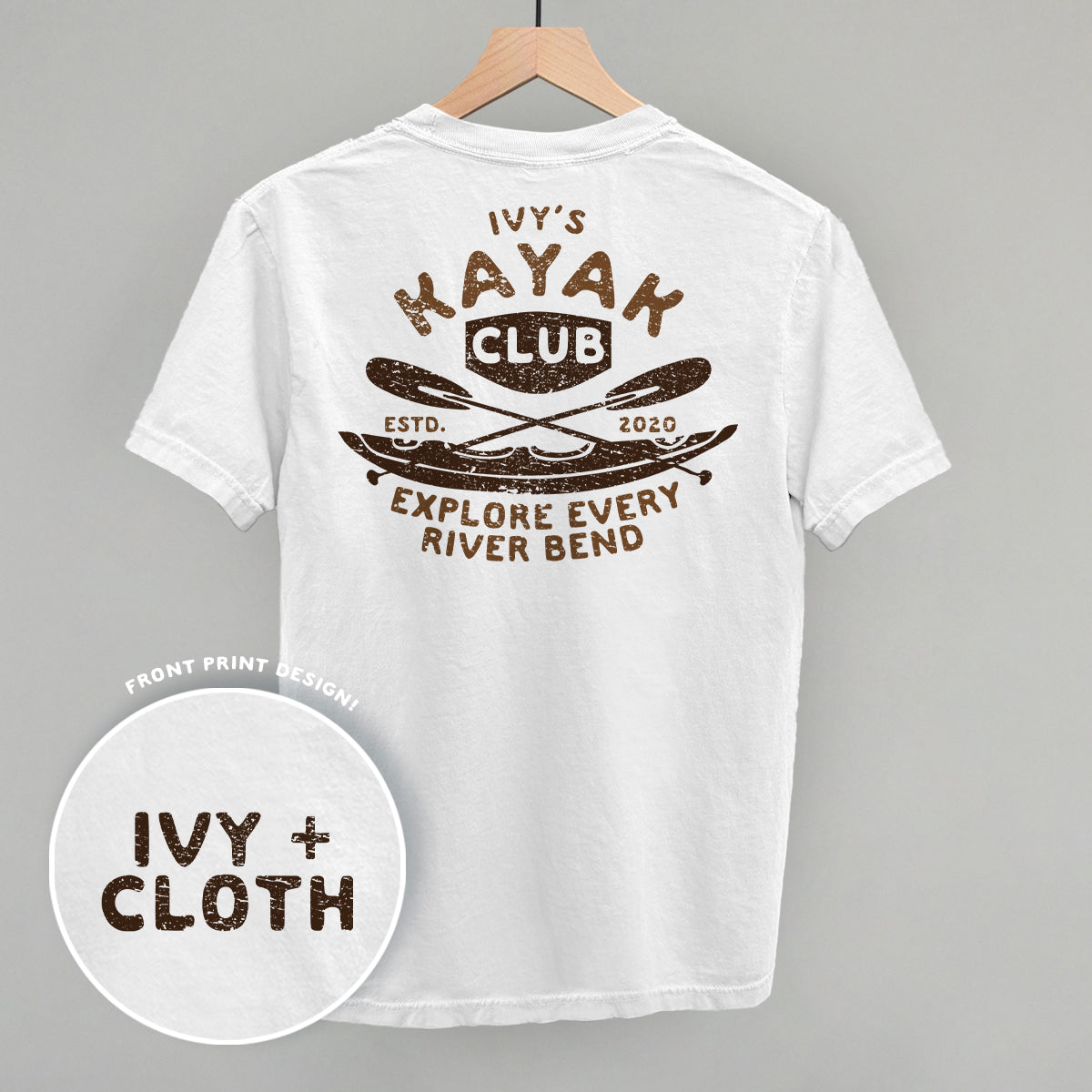 Ivy's Kayak Club (Brown) (Back Print)