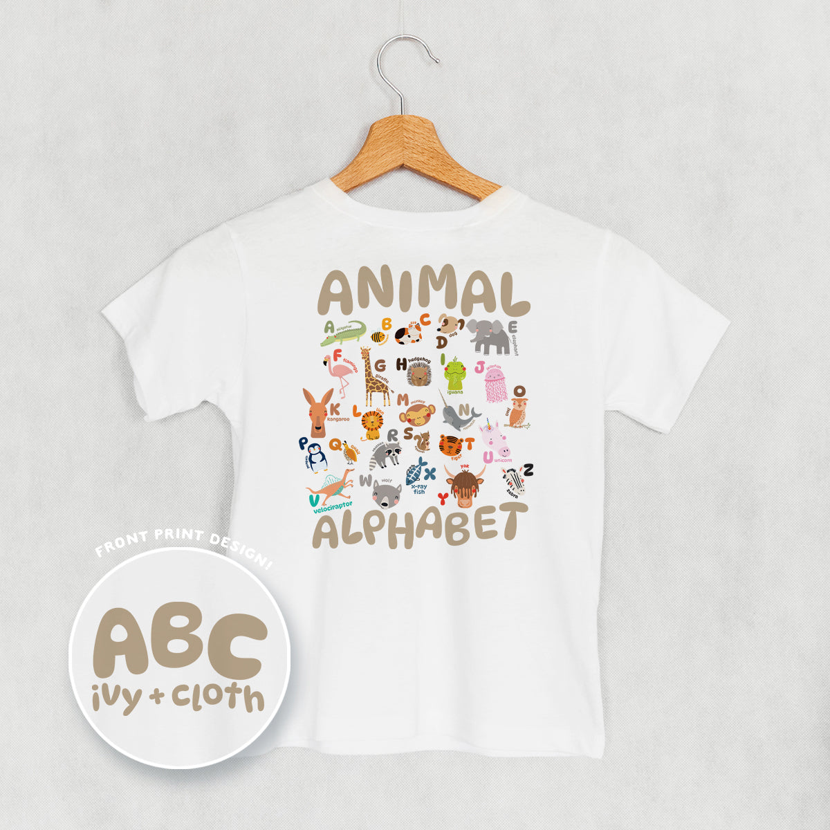ABC Animals (Kids Back Print)