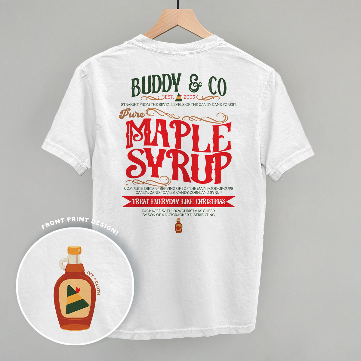 Buddy & Co Maple Syrup (Back Print)