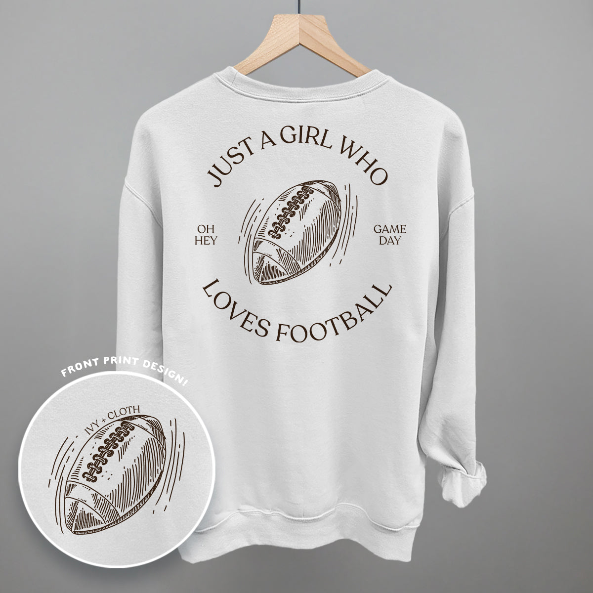 Just A Girl Who Loves Football (Back Print)