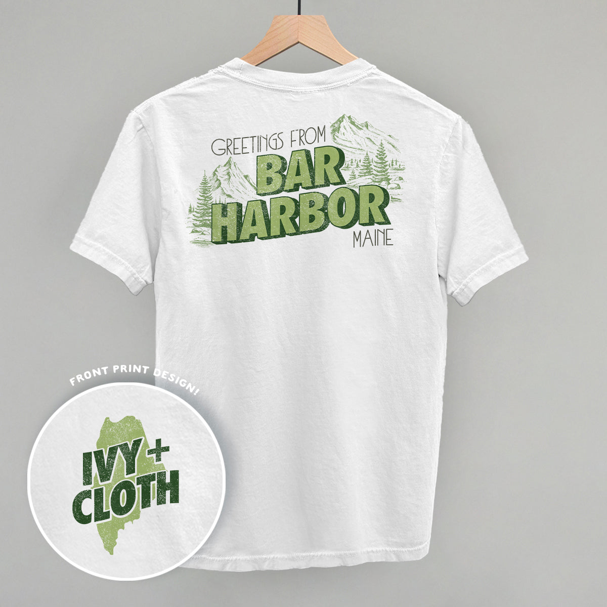 Greetings From Bar Harbor (Back Print)